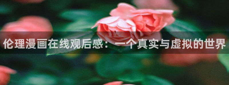 漫蛙漫画入口网页：伦理漫画在线观后感：一个真实与虚拟的世界