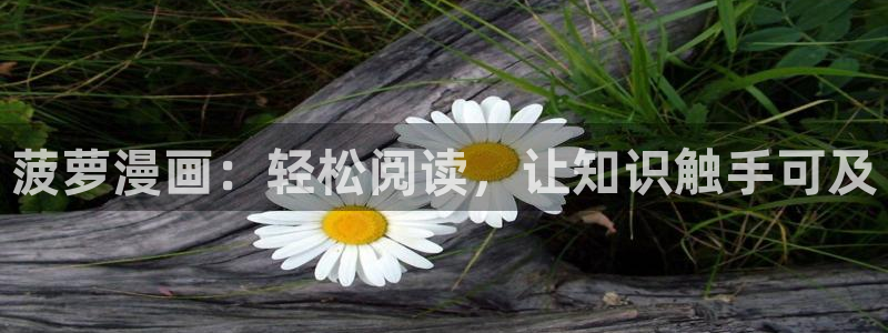 漫蛙免费漫画入口：菠萝漫画：轻松阅读，让知识触手可及